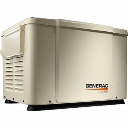 Generac Powerpact 7500-Watt (LP) / 6000-Watt (NG) Standby Generator With Automatic Transfer Switch In White | 69981